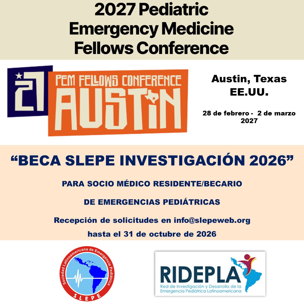 Beca ridepla 2026
